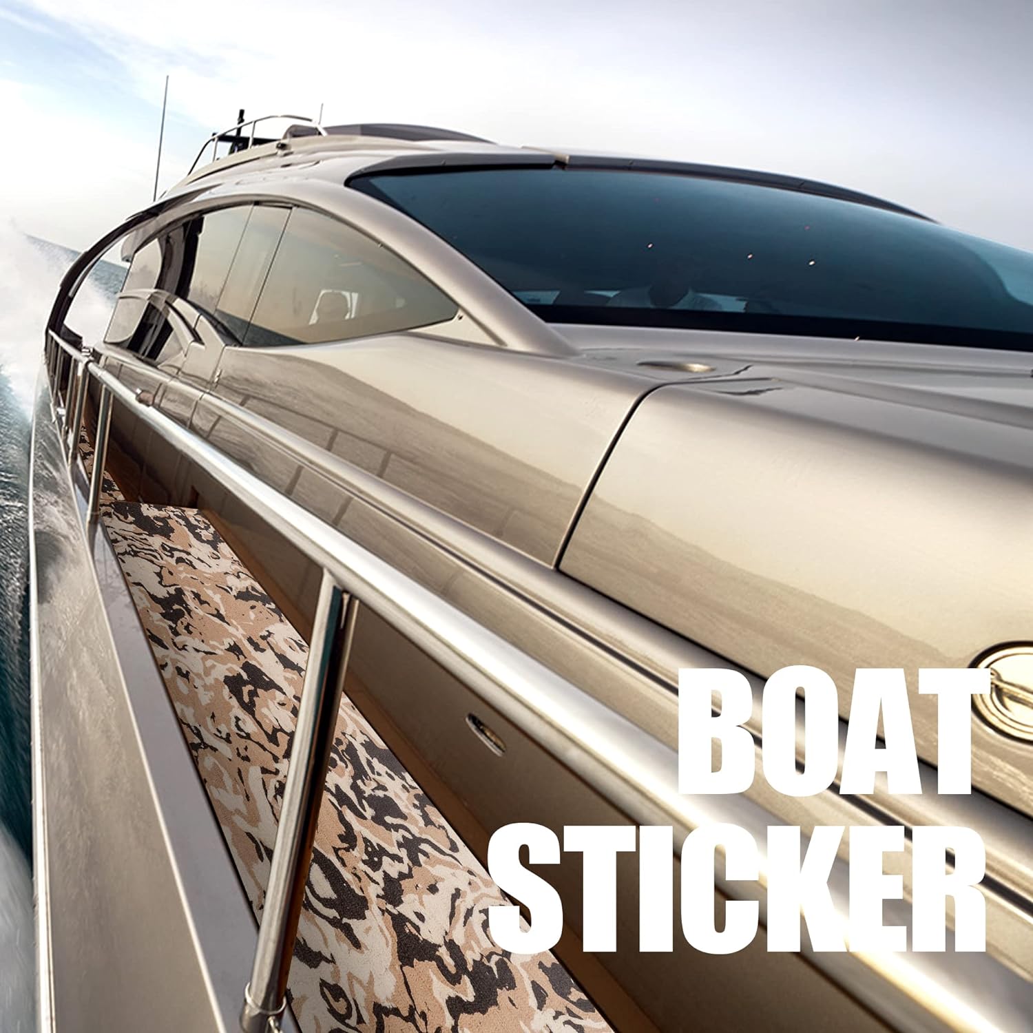 Boat Flooring Eva Foam Boat Decking Brushed Camo Marine Mat Self-adhesive Boat Carpet Flooring Sheet For Jon Boat Pontoon Boat Motorboat RV Yacht Kayak 94"x47"/23.5"/16" By PAIDU