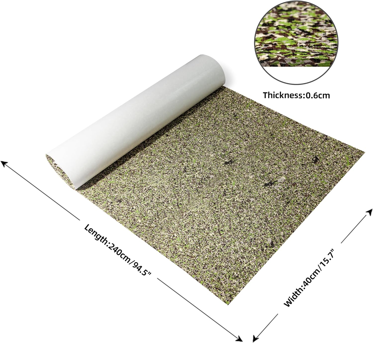 Boat Flooring Eva Foam Boat Decking Sheet Non-slip Brushed Marine Flooring Self-adhesive Boat Carpet For Motorboat Yacht Kayak RV 94.5" x47.2"/ 23.6"/15.7" By PAIDU