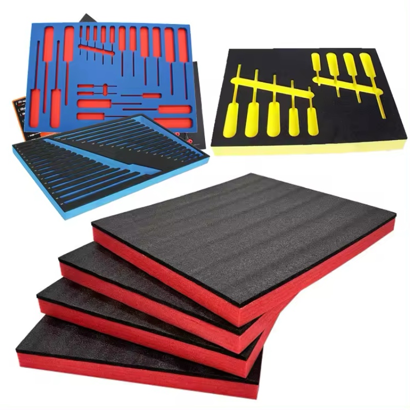 Paidu OEM ODM Factory High-end Custom Black EVA Foam Insert Packaging Die Cut Package Insert for cosmetic box perfume bottles