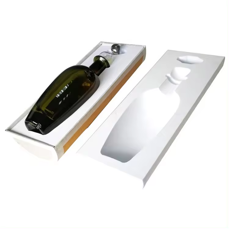Paidu manufacture Custom white protective presentation display wine bottle packaging eva foam insert for gift tool box