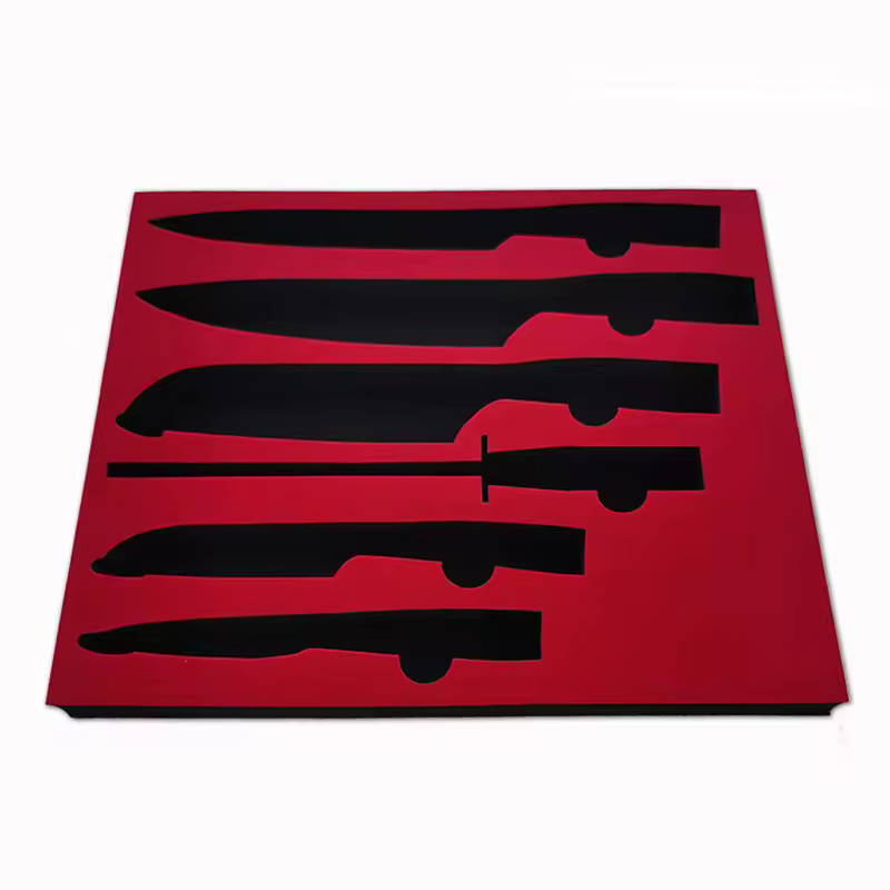 Paidu factory custom CNC engrave Cutting shape Pure White Protective Different Shape eva molded foam inserts for Tools box